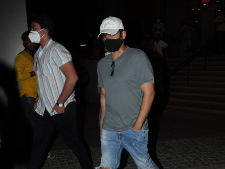 Ram pothineni papped at movies in Hyderabad